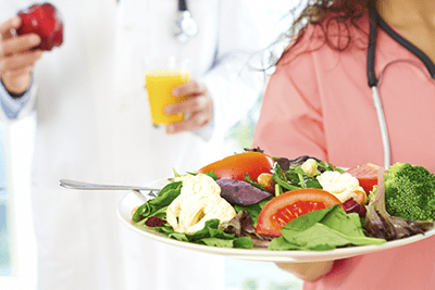 Nutritious salad for healthy skin
